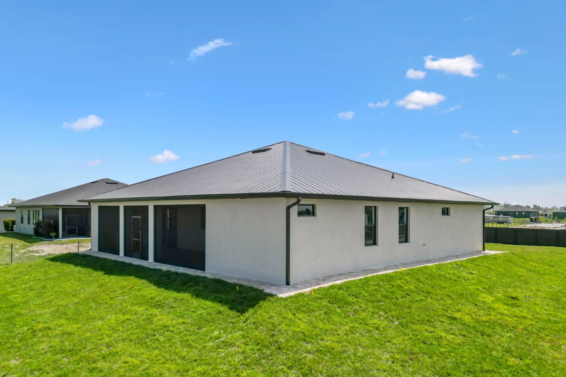 Vreeland roofing service, type metal color Gray.