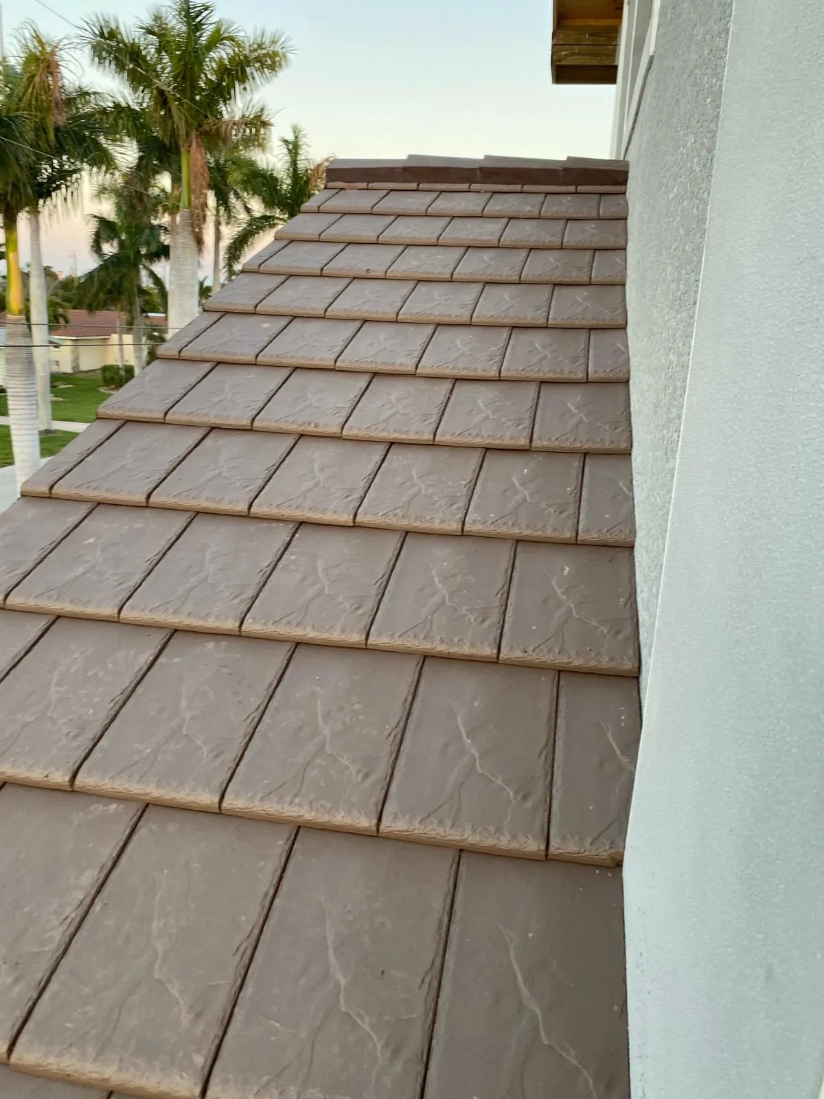 Vreeland roofing service, type tile color Verea Flat Brown.